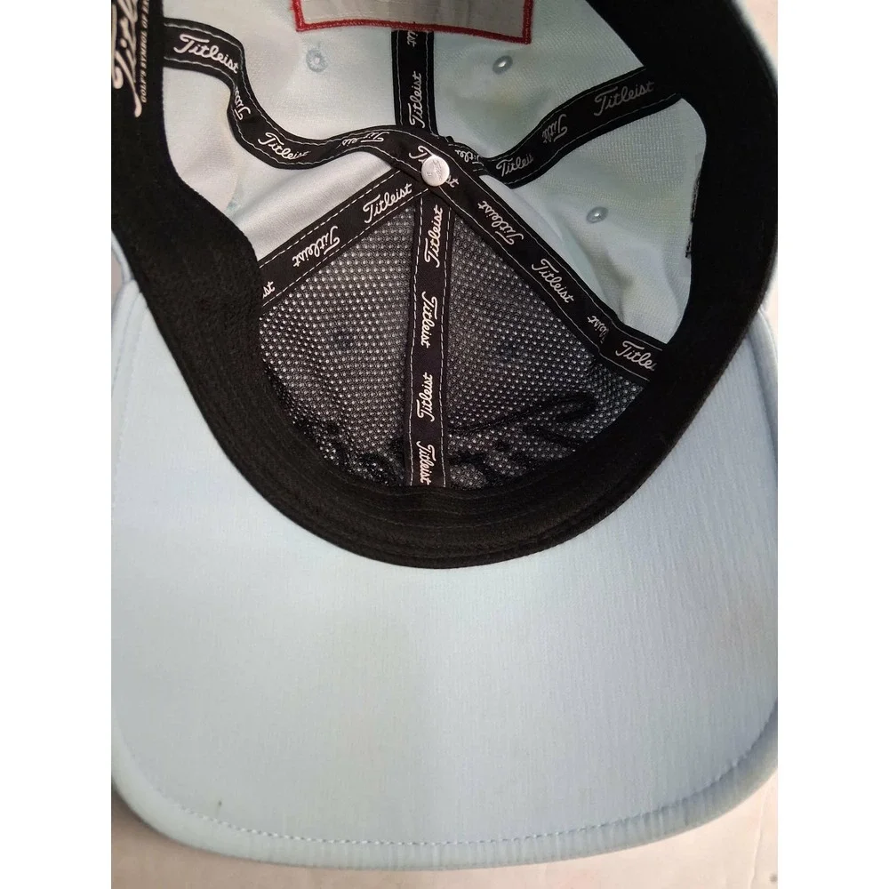 Titleist Pro V1 Golf Cap Hat Light Blue FJ Logo Adjustable‎ Strap